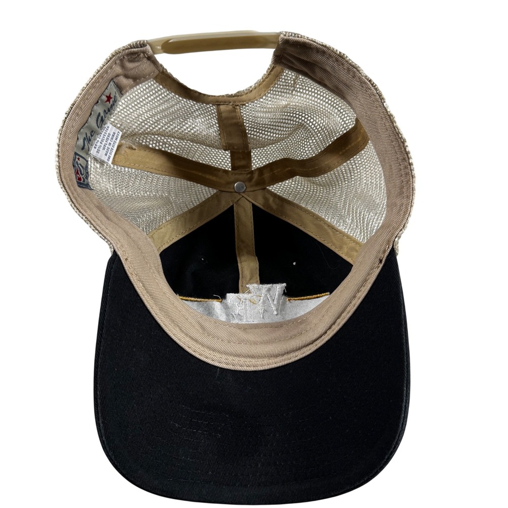 The Game Wake Forest University Trucker Hat Mens OSFM Black Tan Excellent Mesh - Picture 7 of 8
